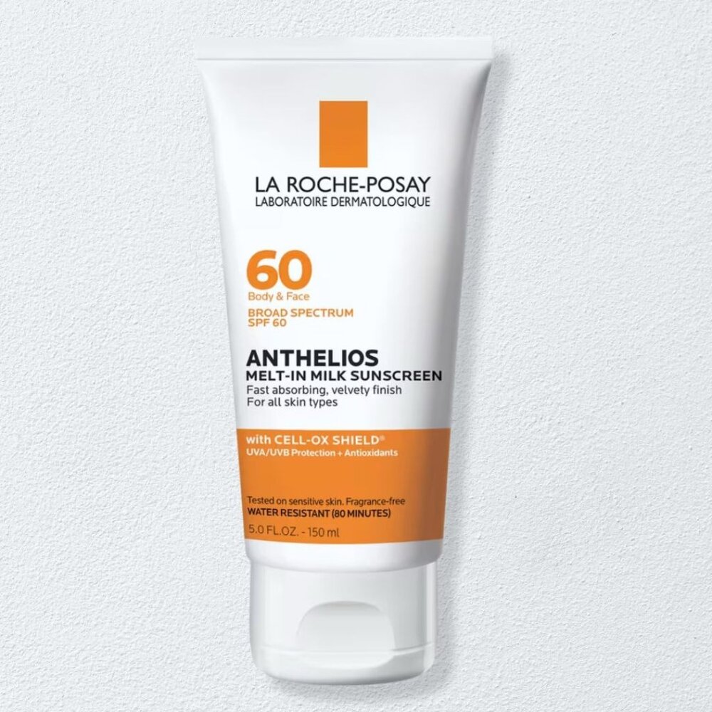 La Roche-Posay Anthelios Melt-In Milk Sunscreen SPF 60 | For Body & Face | Broad